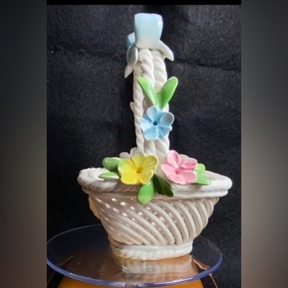 Nuova Capodimonte Italy woven basket exquisite workmanship - Picture 1 of 15